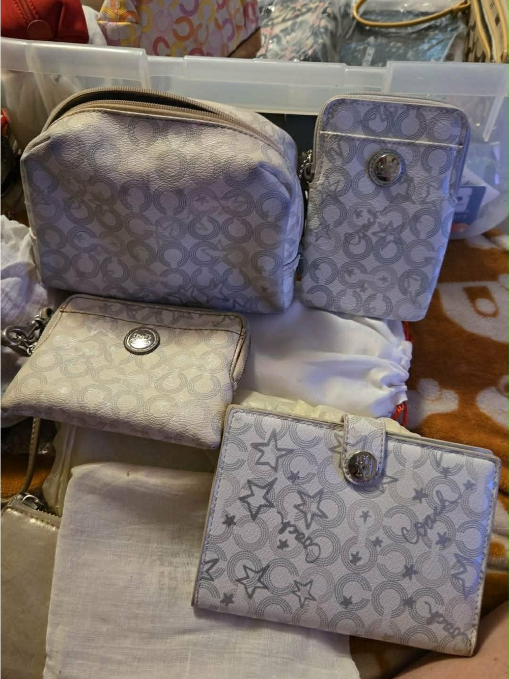 Y2K rare coach L.E. Snowflakes and stars collection bundle, 4 pieces.
